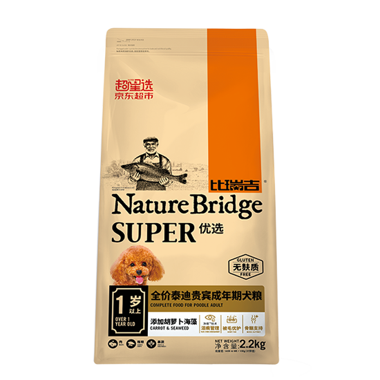 比瑞吉優選全價泰迪貴賓成年期犬糧（JD專供）