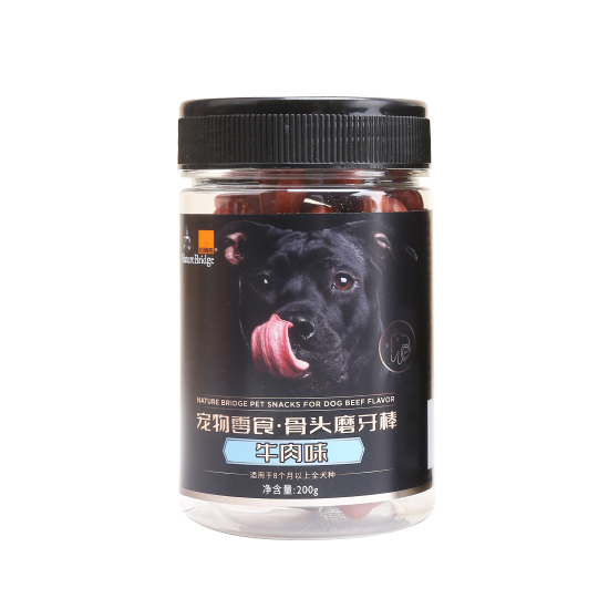 比瑞吉寵物零食?骨頭磨牙棒牛肉味